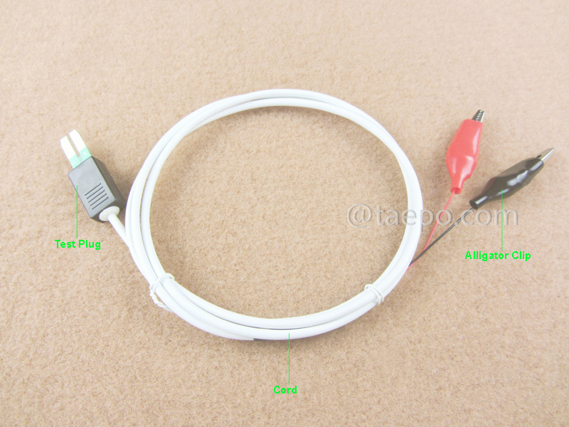 Abbildung für 2-poliges HW-Testkabel, Teststecker auf Krokodilklemme