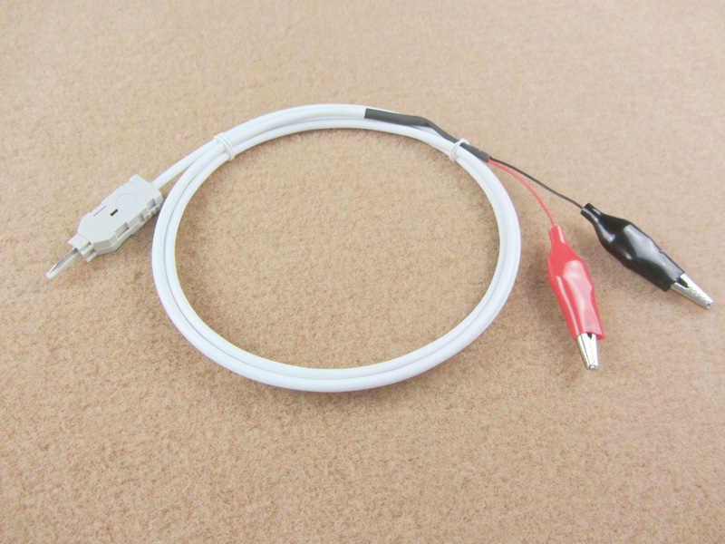 2-poliges Testkabel, LSA-Teststecker zu Krokodilklemme, 1,5m