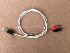 BRCP-Verbindungskabel, 2-polig, Prüfstecker zu Krokodilklemme, 1,5 m