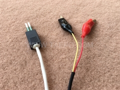 BRCP-Verbindungskabel, 2-polig, Prüfstecker zu Krokodilklemme, 1,5 m