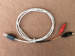 2-poliges NT-Verbindungskabel, Prüfstecker zu Krokodilklemme, 1,5 m