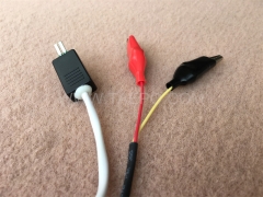 2-poliges NT-Verbindungskabel, Prüfstecker zu Krokodilklemme, 1,5 m