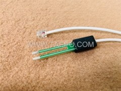2-poliges SM-Prüfkabel, mit Prüfstecker auf 6P2C Modularstecker für MDF-Abschaltblock 71 #TP-1401-100, 1,5 m