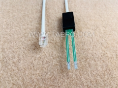 2-poliges SM-Prüfkabel, mit Prüfstecker auf 6P2C Modularstecker für MDF-Abschaltblock 71 #TP-1401-100, 1,5 m