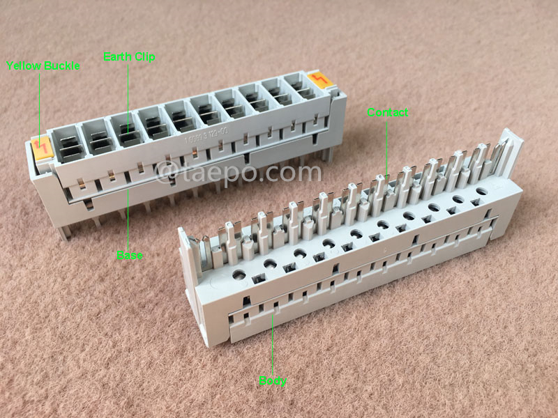 Illustrationsbilder für das Überspannungsschutz-Magazin mit 2 Polen und 10 Paaren