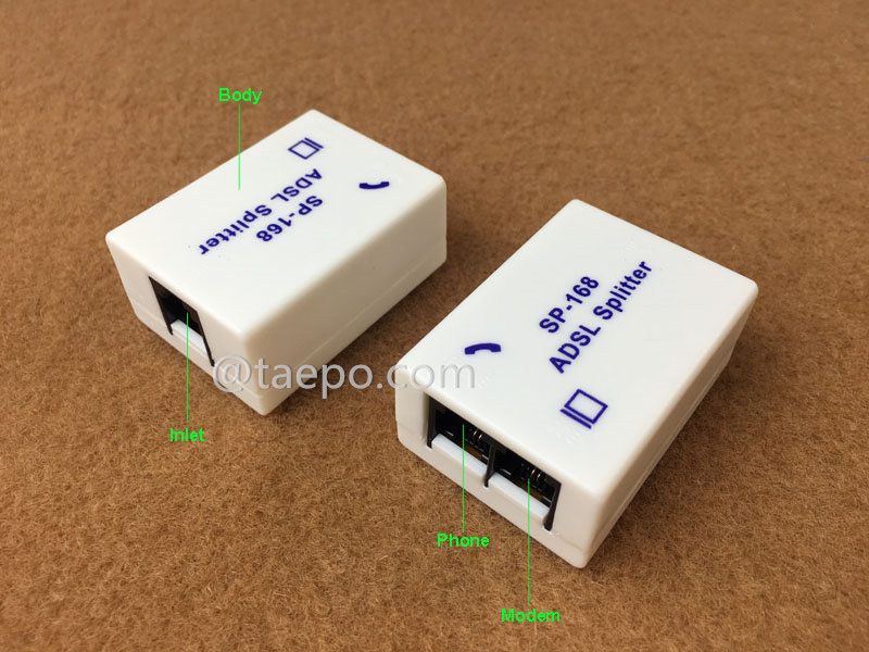 Illustrationsbilder für CPE ADSL Splitter