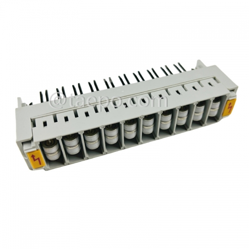 10 Paare 3-poliges Überspannungsschutzmagazin für LSA Highband-Modul #TP-1205-10P, mit GDT-Überspannungsableiter