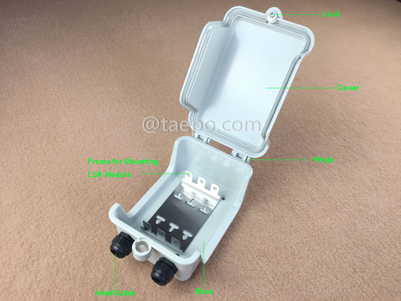 Illustrationsbilder für Außenverteilungsbox für 30 Paare für LSA-Modul