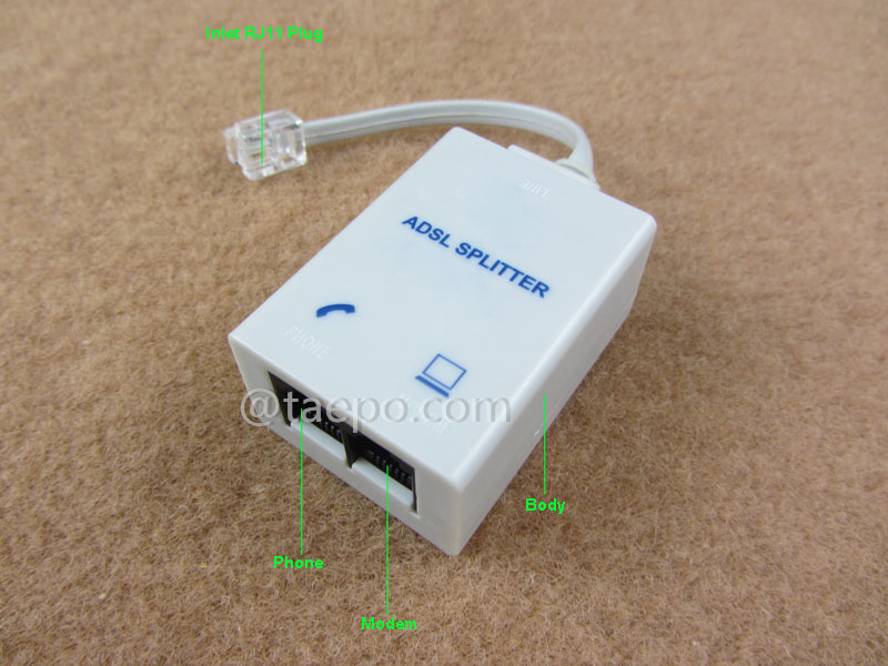 Illustrationsbilder für CPE ADSL-Splitter mit Kabel