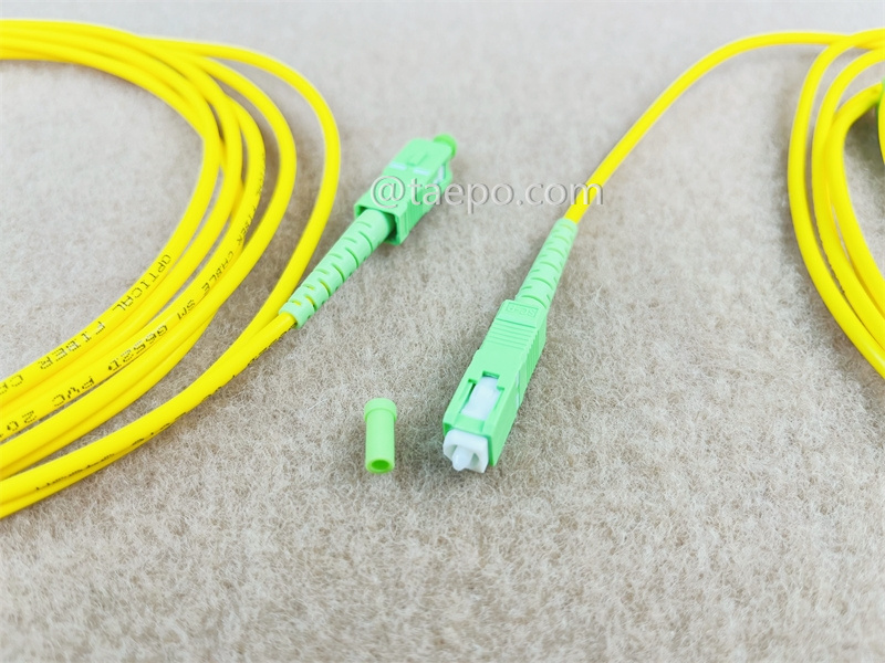 Glasfaser-Patchkabel, Singlemode 9/125 µm OS1, Simplex, SC/APC-SC/APC, 3 mm, 1 m