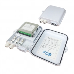 Glasfaser-Splitterbox (FSB), für den Außenbereich, SC, 8 Fasern, Kunststoffgehäuse