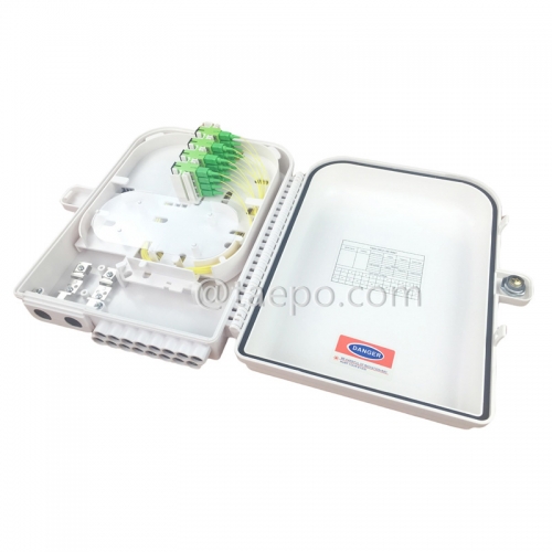 Glasfaser-Verteilerbox (FDB), für den Außenbereich, SC, 16 Fasern, Kunststoffgehäuse