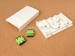 Glasfaser-Abschlussbox (FTB), Innenbereich, SC, 4 Fasern, Kunststoffgehäuse