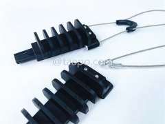 Ankerklammer, Kabeldurchmesser 4,5-9 mm, L260 mm, Stahl mit Nickelbeschichtung, 4 kN