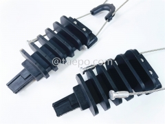 Ankerklammer, Kabeldurchmesser 4,5-9 mm, L260 mm, Stahl mit Nickelbeschichtung, 4 kN