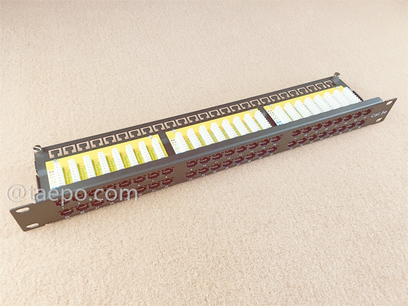 48-Port Patchpanel, CAT5E, RJ45, UTP, 19
