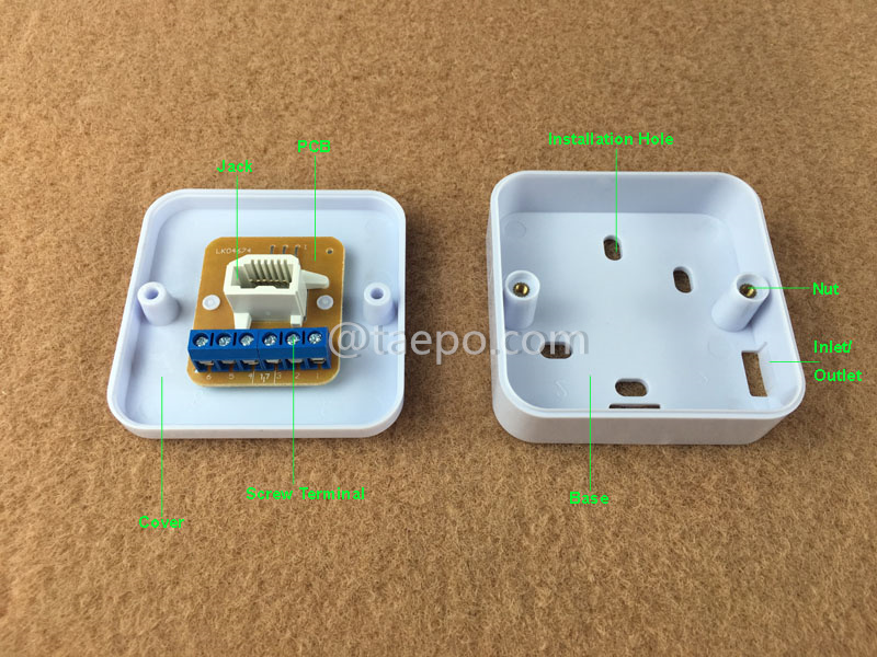 Illustrationsbilder für 1-Port RJ11 Telefonsteckdose, UK, CAT3, 6P6C