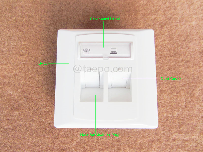 Illustrationsbilder für 2-Port-Plate, 86x86 mm, Deutscher Stil