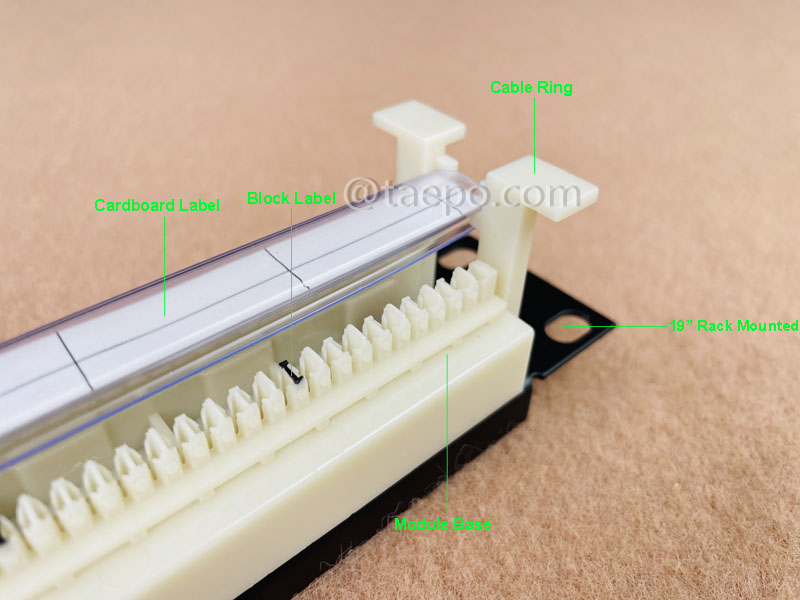 Illustrative Bilder des 100-Paar-110-Verkabelungs-Patchpanels für Kreuzanschlüsse