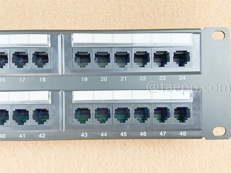 48-Port Patchpanel, CAT6, RJ45, UTP, 19