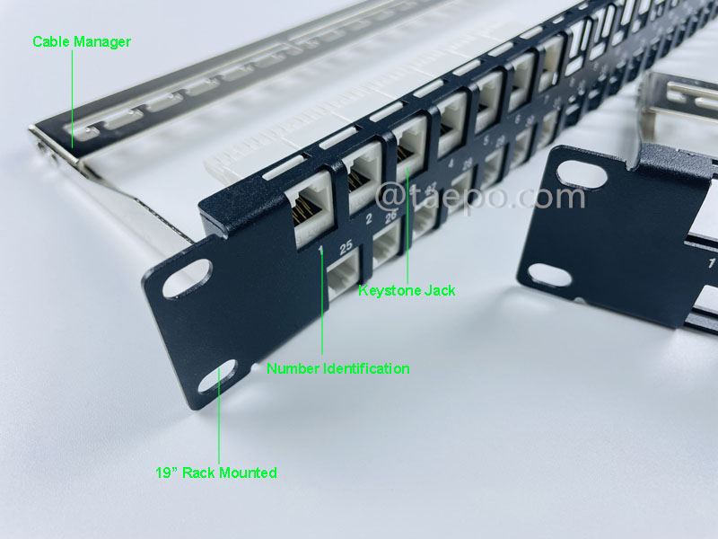 Illustrationsbilder für 48-Port Patchpanel, leer, für UTP Keystone Jack, 19