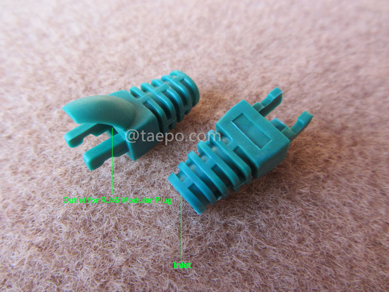 Illustrationsbilder für Modularstecker-Schützhülsen, graue Farbe
