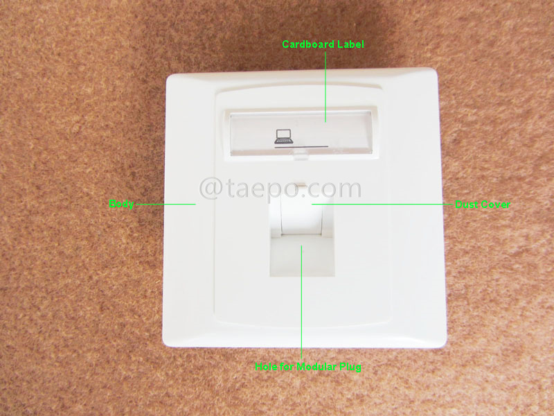 Illustrationsbilder für 1-Port-Plate, 86x86 mm, Deutscher Stil