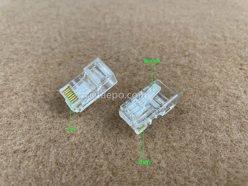 Illustrationsbilder für Modularstecker, CAT5E, RJ45, 8P8C, UTP