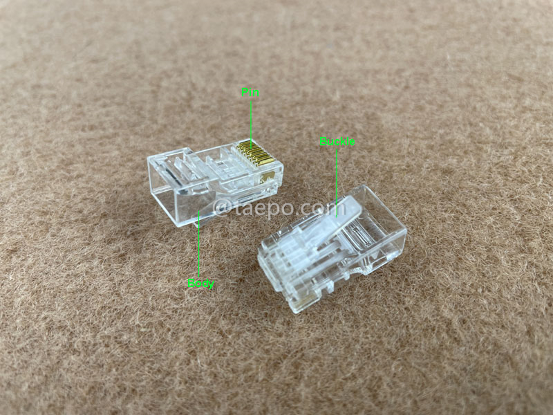 Illustrationsbilder für Modularstecker, CAT6, RJ45, 8P8C, UTP