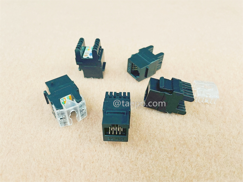 Keystone Jack, CAT5E, UTP, 8P8C, 180 Grad, AP Stil