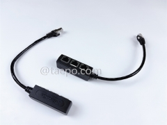 RJ45 Kuppler 3 Eingänge 1 Ausgang