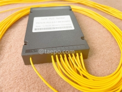 Glasfaser-Splitter, PLC, Kunststoffgehäuse, G657A, 1x16, 2 mm Loose Tube, 1 m, mit SC/APC-Stecker
